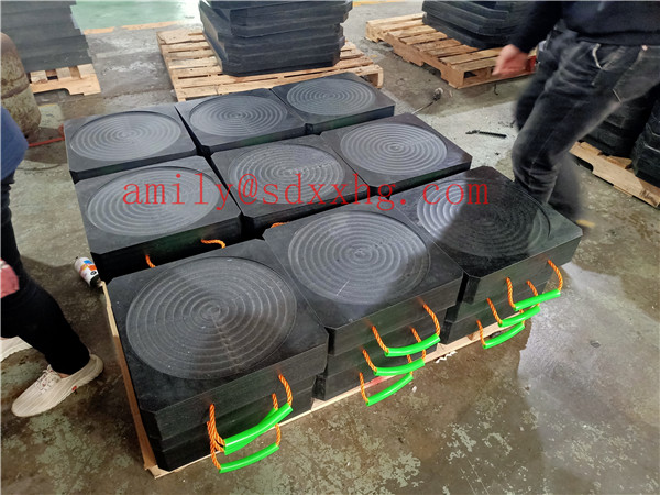 HDPE or UHMWPE crane stabilizer pads