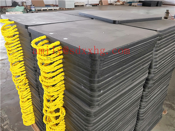 UHMWPE heavy duty crane outrigger pads